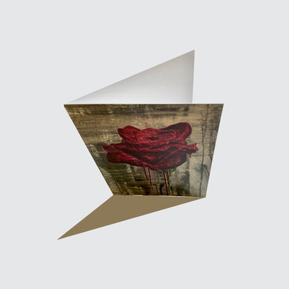 10 card pack Crimson Rose Greetings Cards - single design
