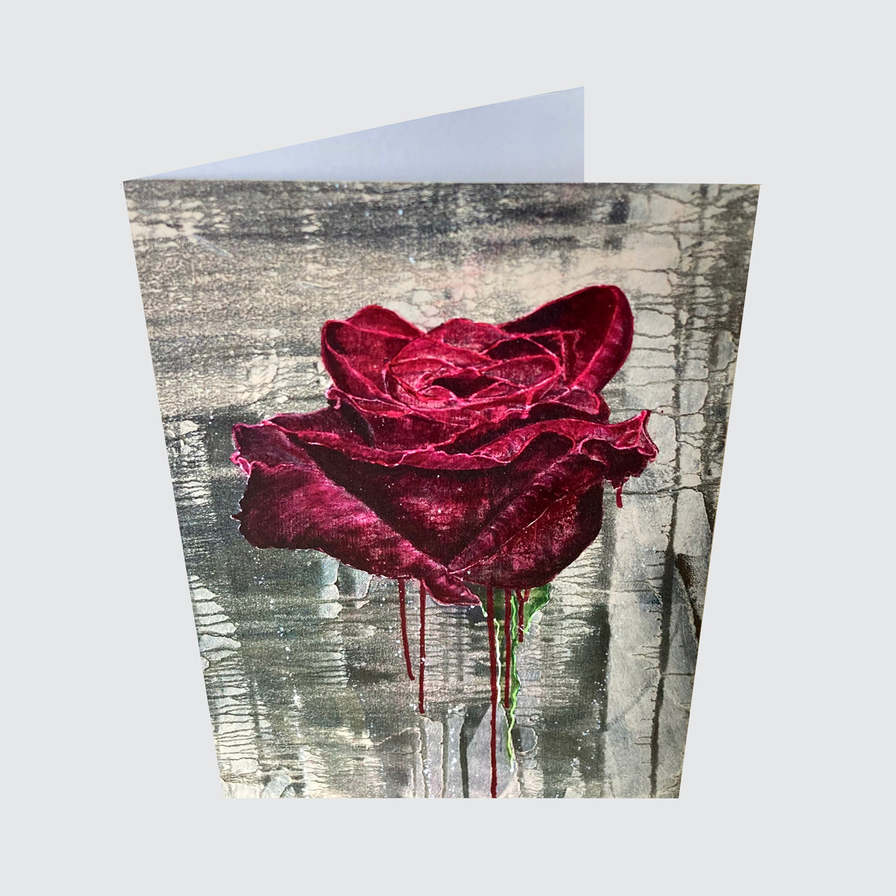 5 card pack Crimson Rose Greetings Cards - single design