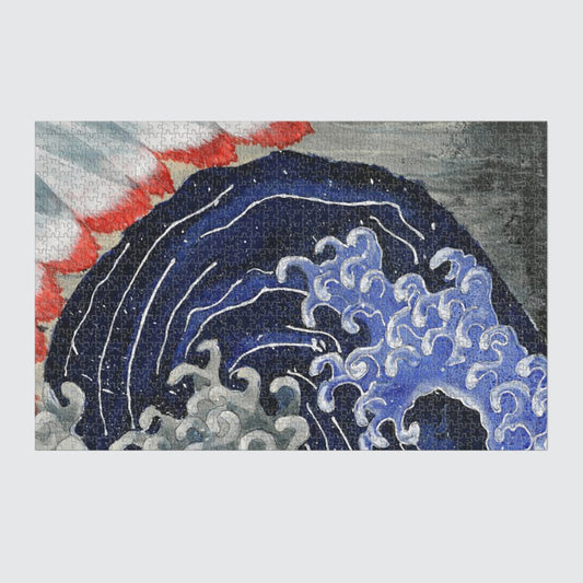 Jigsaw Puzzle - Hokusai Inspired Wave - 1000 piece