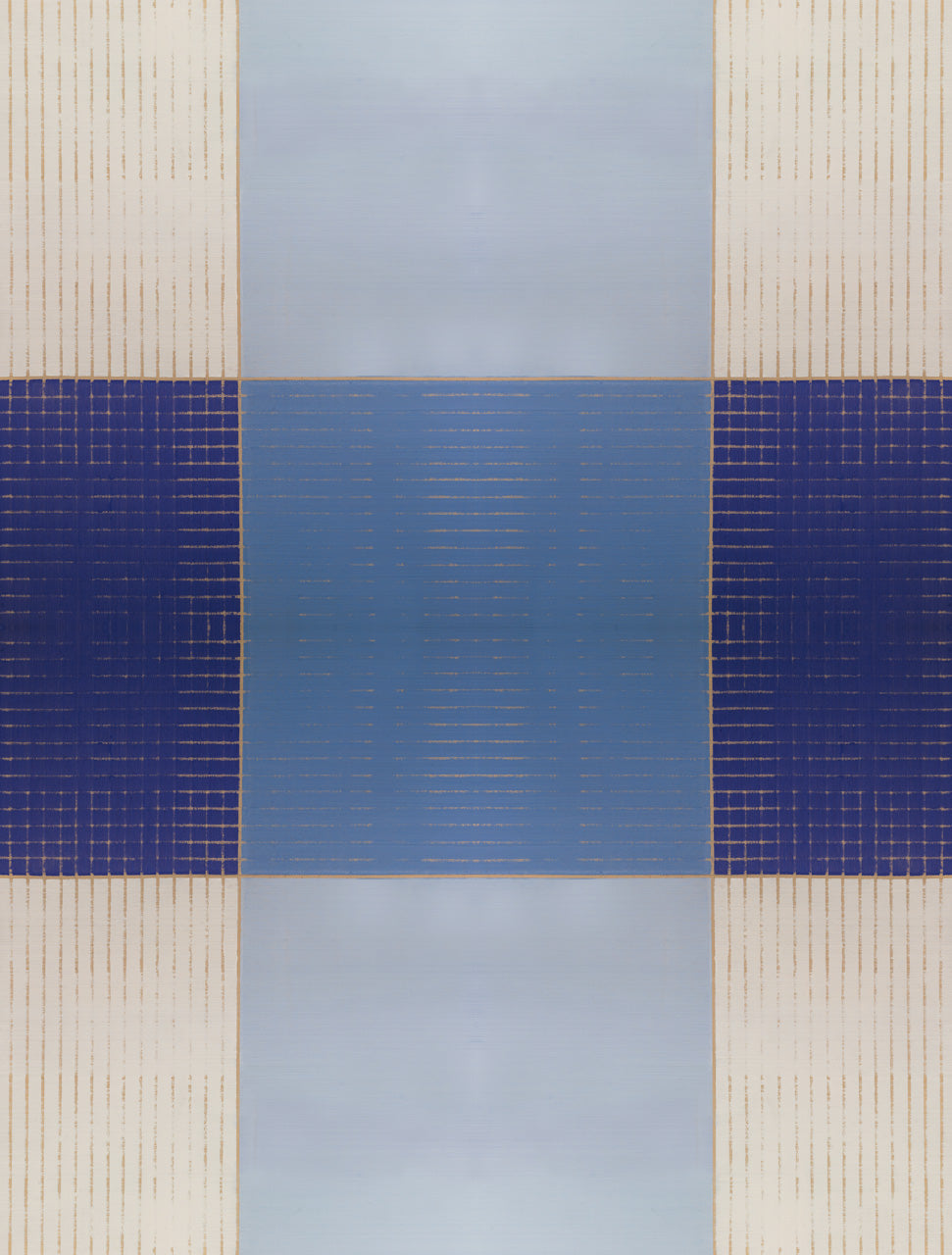 Wallpaper Blue Gingham - £37.50 per sq metre