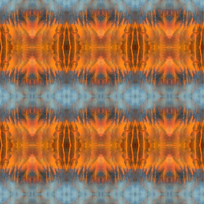 Wallpaper Blue Orange Water Abstract - £37.50 per sq metre