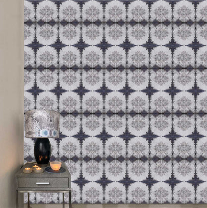 Wallpaper Burano White Purple - £37.50 per sq metre