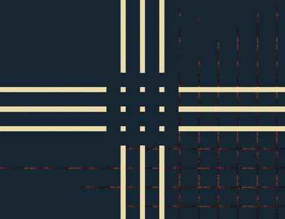 Wallpaper Grid 7 Navy Blue - £37.50 per sq metre