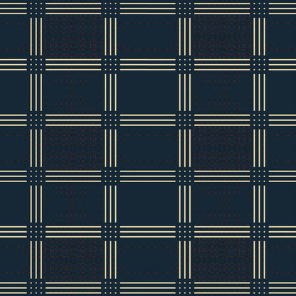 Wallpaper Grid 7 Navy Blue - £37.50 per sq metre