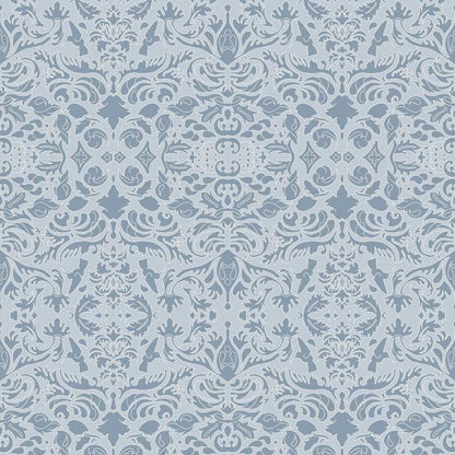Wallpaper Hummingbird Damask Blue And Pale Blue - £37.50 per sq metre