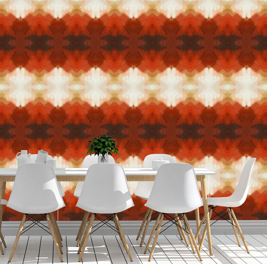 Wallpaper Orange Clouds - £37.50 per sq metre